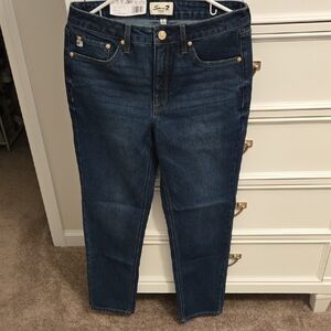 Seven7 Dark Blue straight Leg Jeans